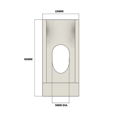 40-160-3SS MODULAR SOLUTIONS GUSSET BRACKET 18.5MM X 45MM WITH STAINLESS STEEL HARDWARE REINFORCEMENT ANGLE